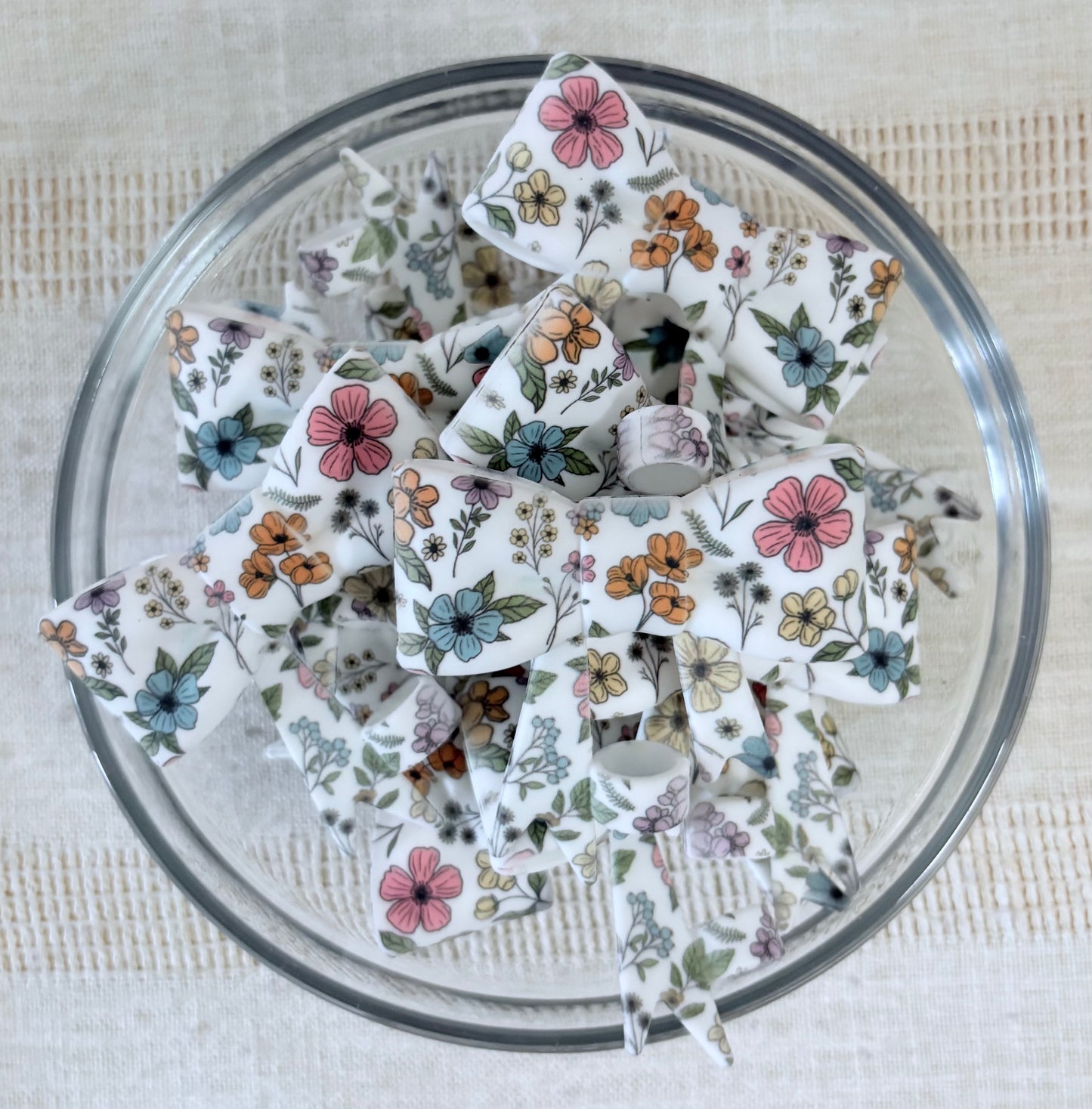 Florals Silicone Straw Topper