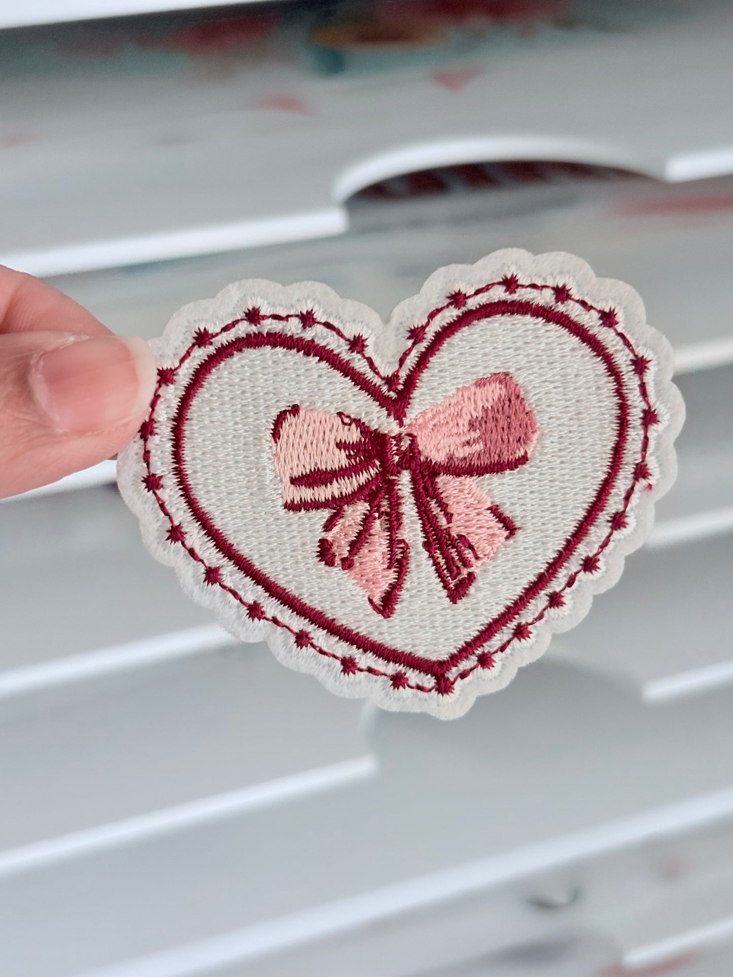 Bow Heart Small Patch