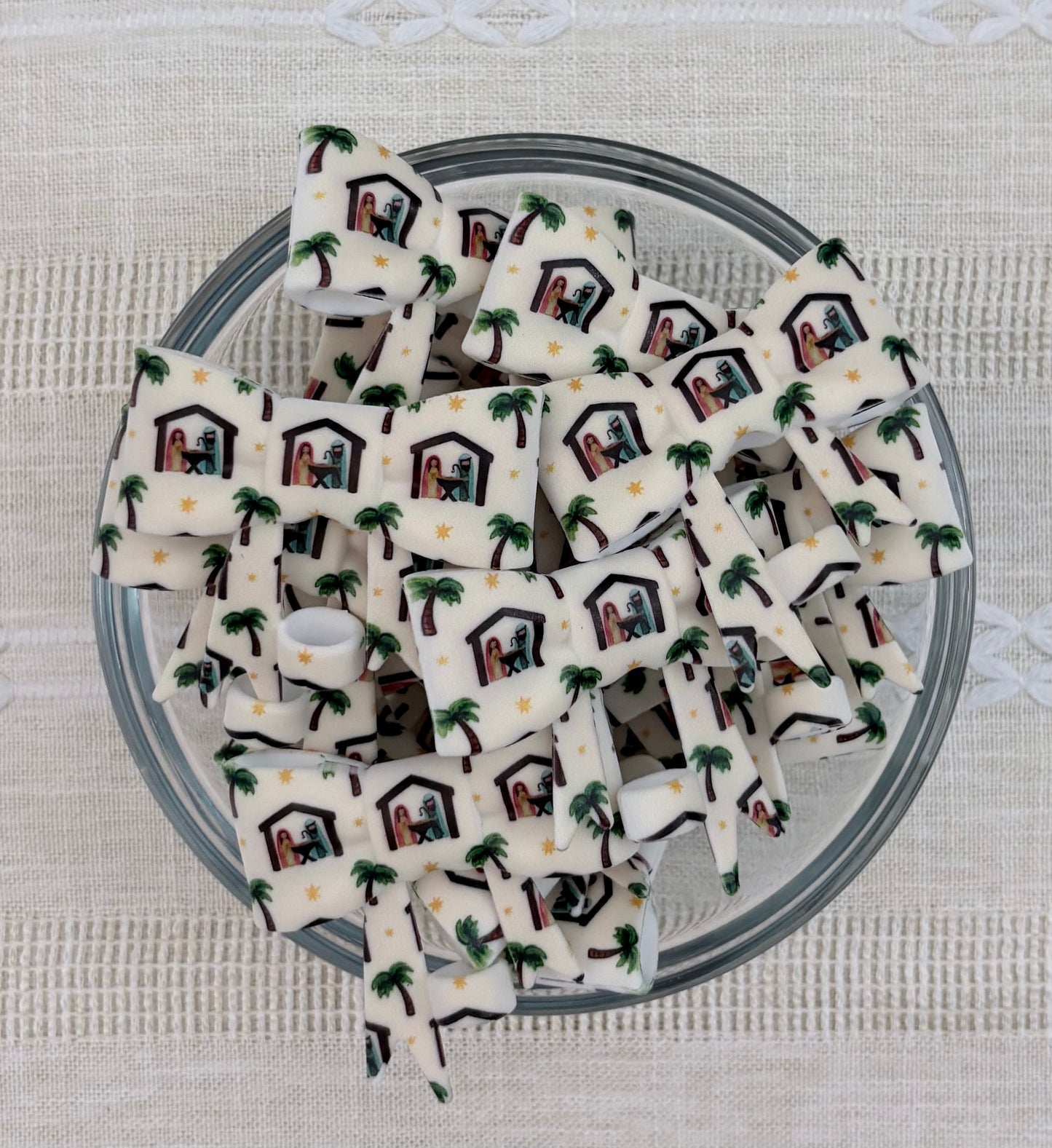 Nativity Silicone Straw Topper