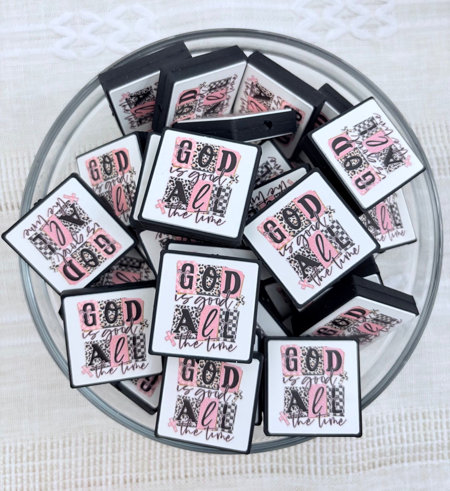 God is Good Focal Bead