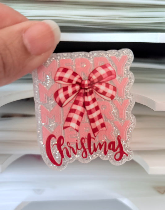 Merry Christmas Acrylic Flatback