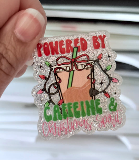 Coffee & Christmas Cheer Acrylic Flatback