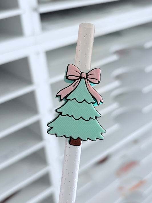 Pastel Tree 3D Straw Topper