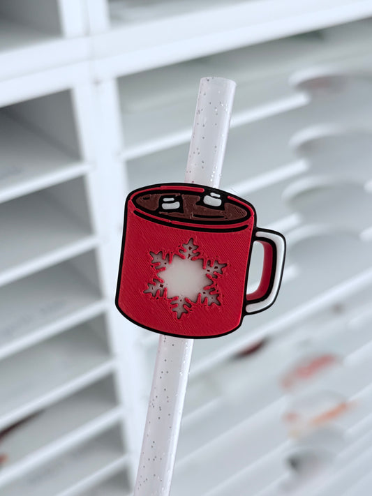 Hot Chocolate 3D Straw Topper