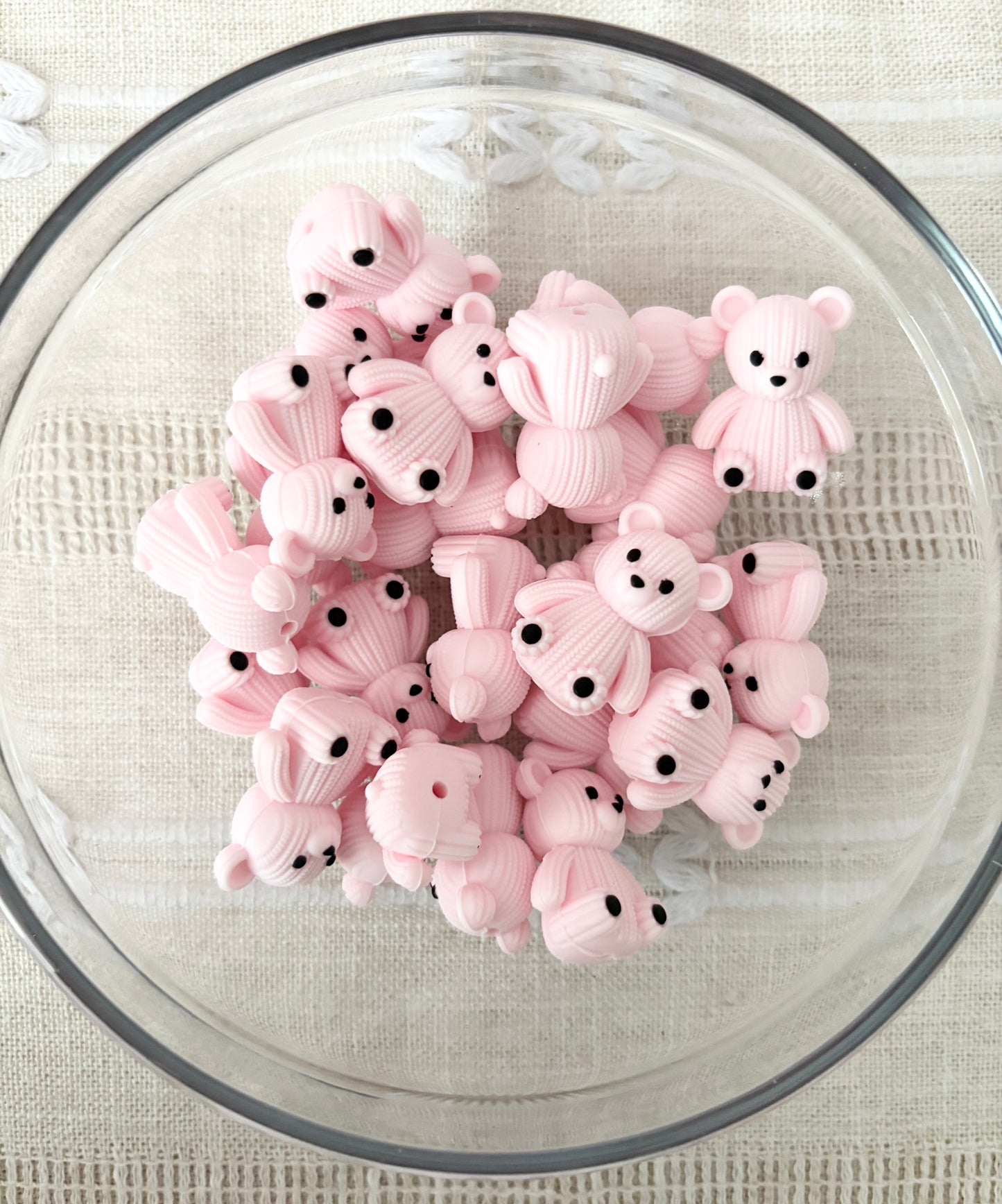 Pink Bear Focal Bead
