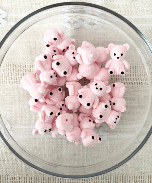 Pink Bear Focal Bead