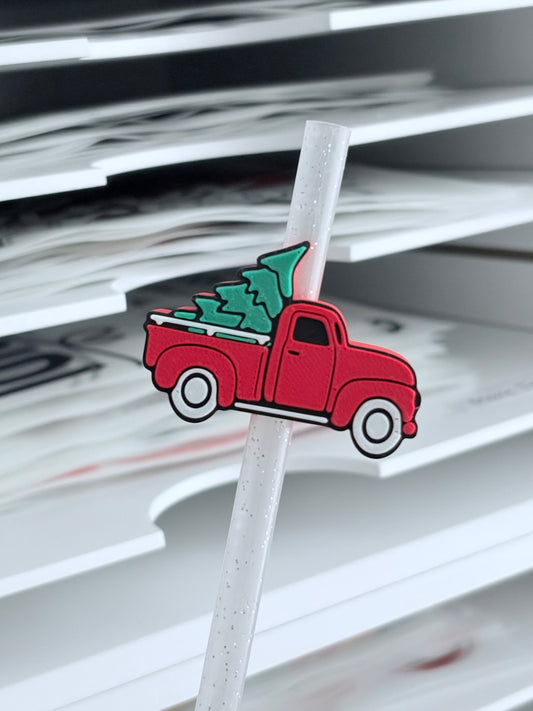 Truck 3D Straw Topper