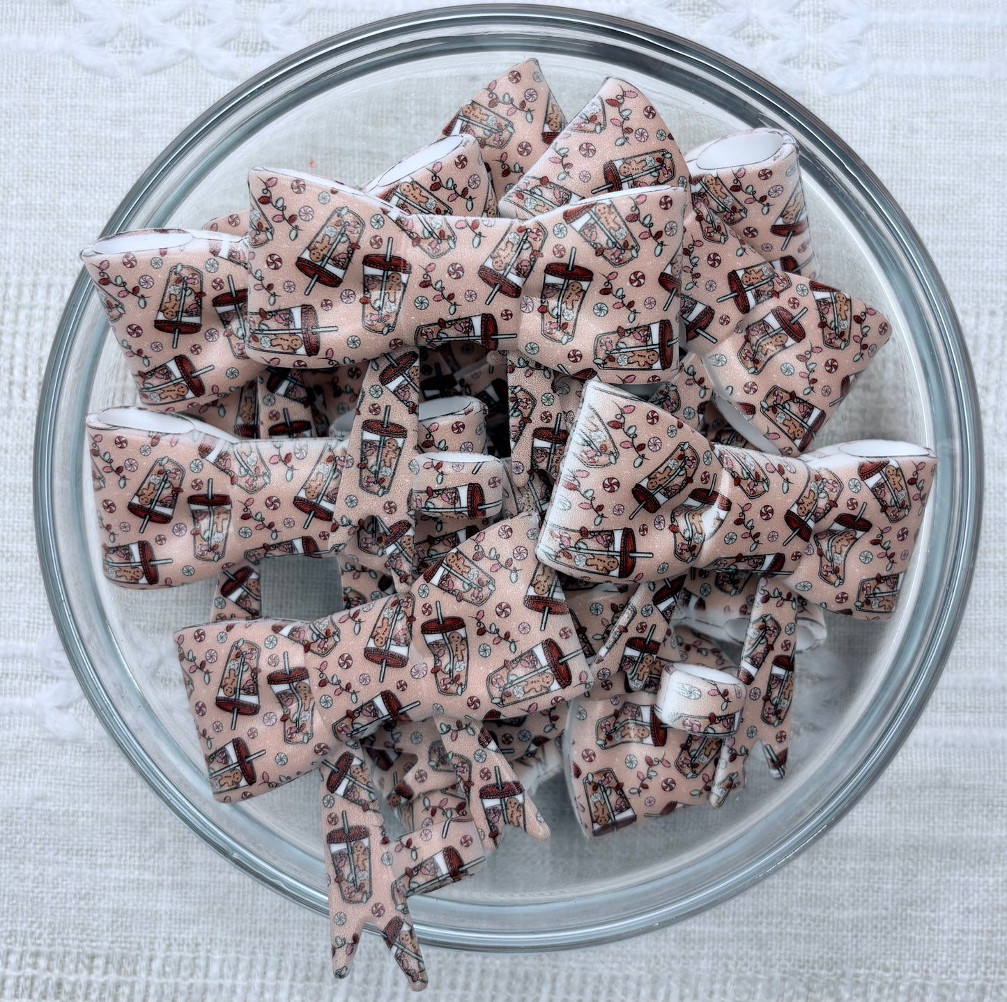 Iced Coffee Gingerbreads Silicone Straw Topper