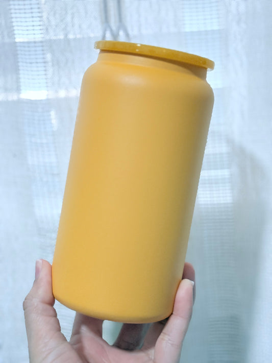 16oz Stainless Steel Mustard Yellow Matte Finish Blank Cup