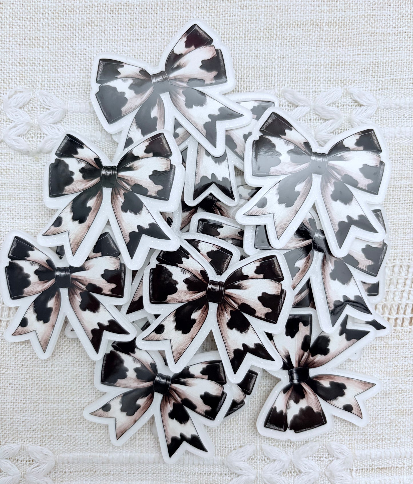 Cow Bow Acrylic Flatback