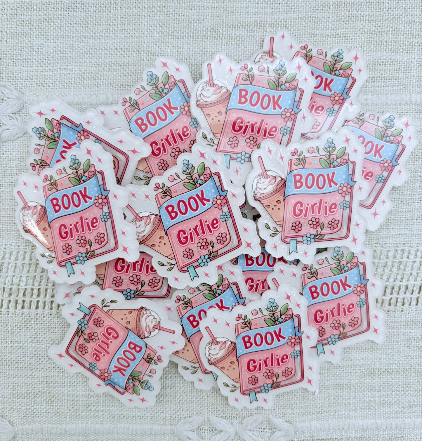 Book Girlie Acrylic Flatback