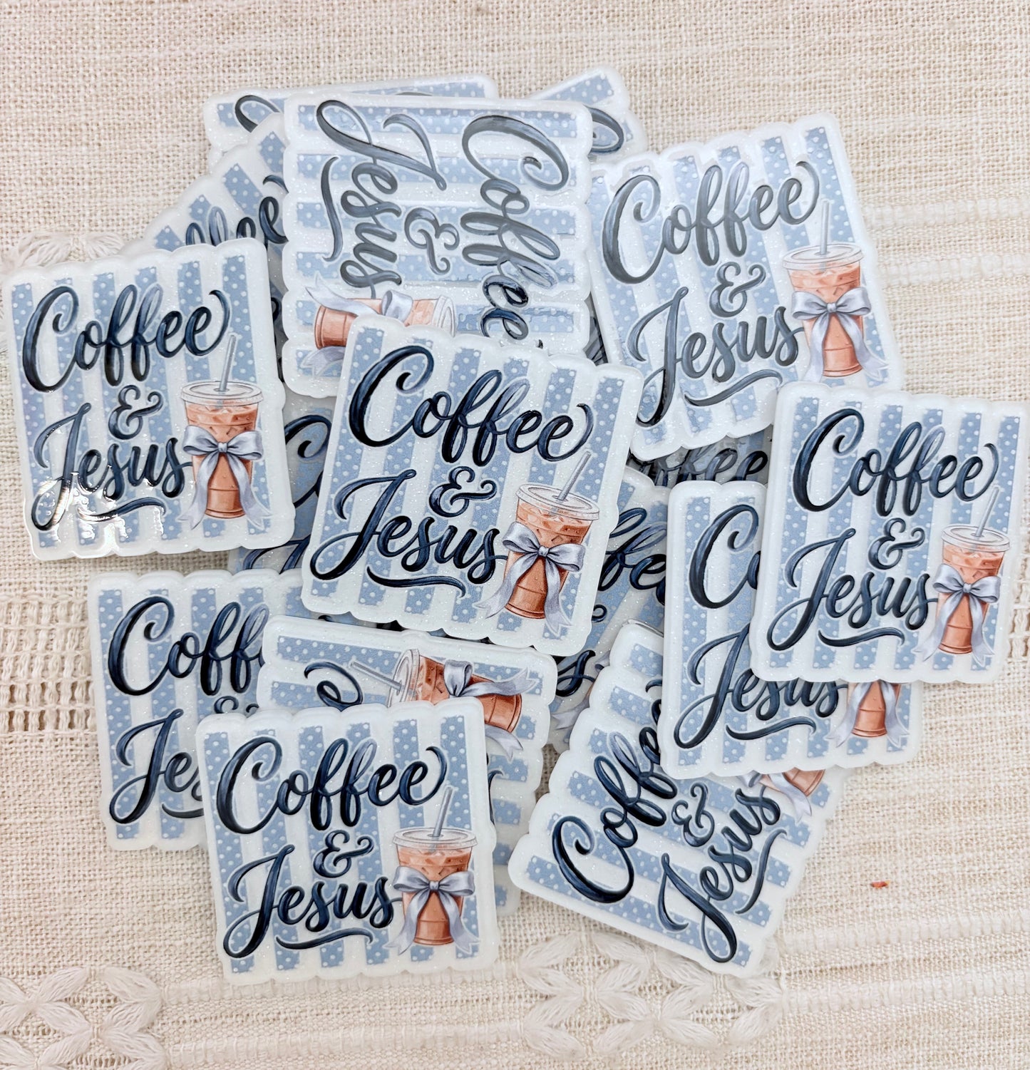 Coffee & Jesus Acrylic Flatback