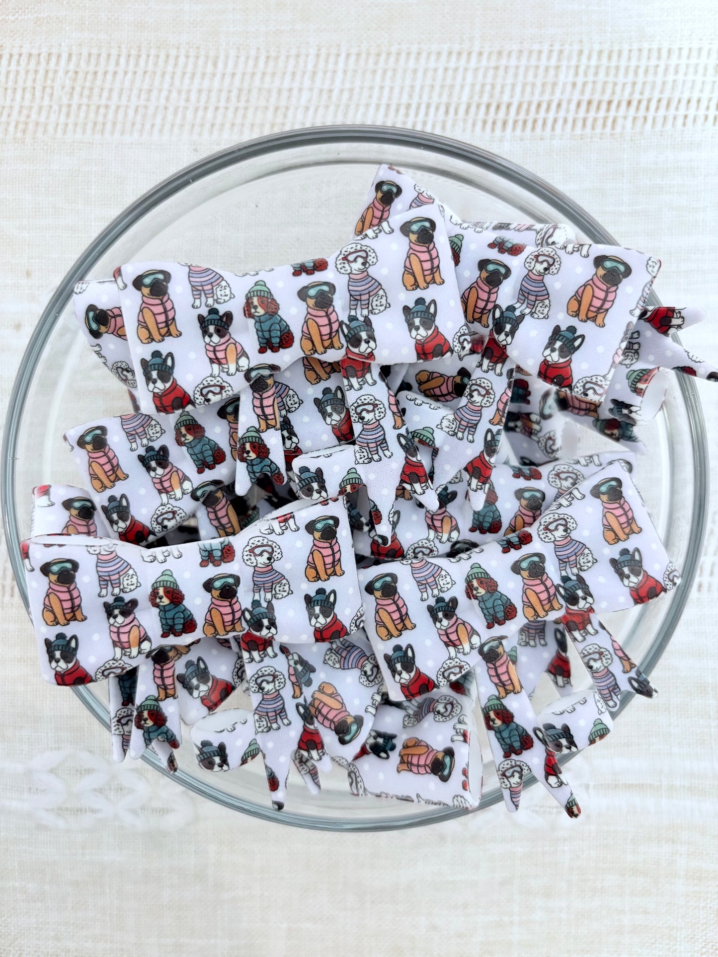 Winter Dogs Silicone Straw Topper