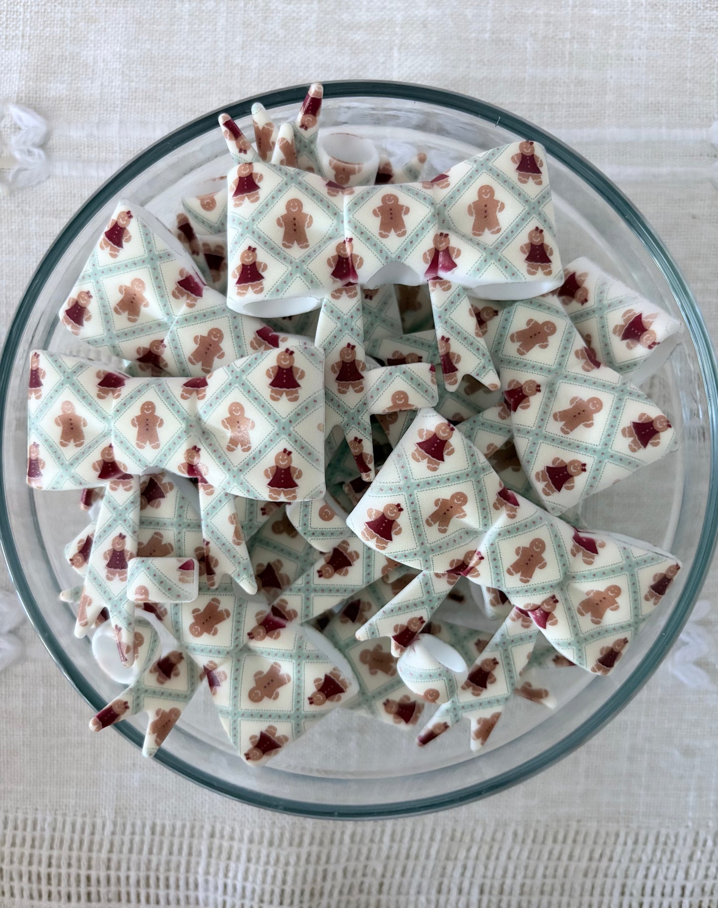 Gingerbreads Silicone Straw Topper