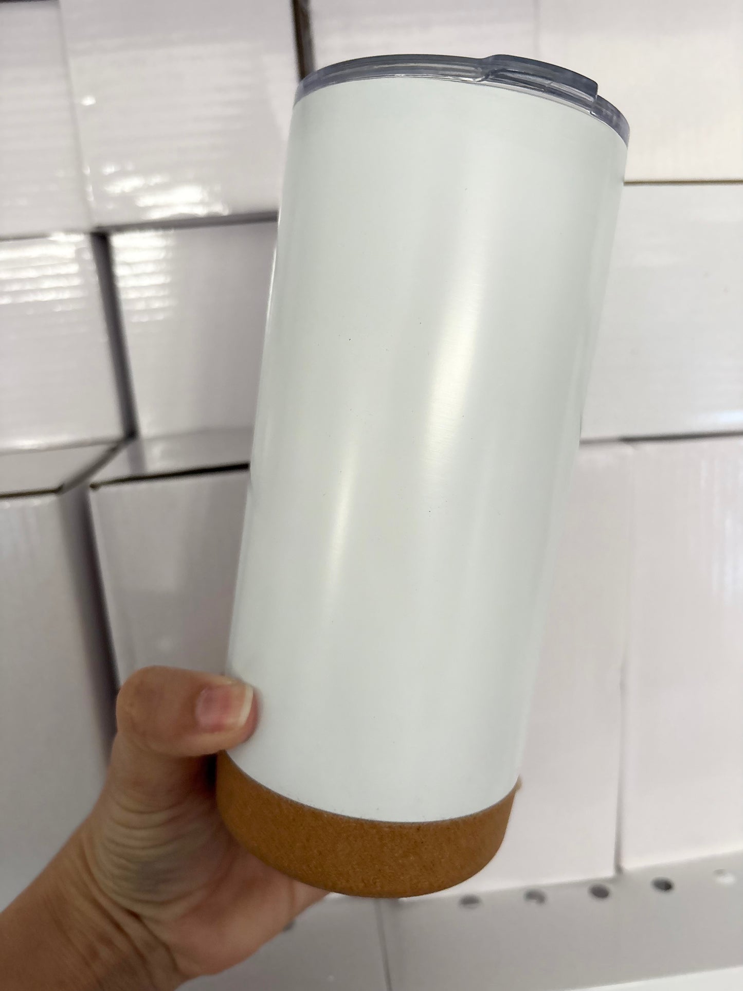 20oz Stainless Steel White Matte Mug