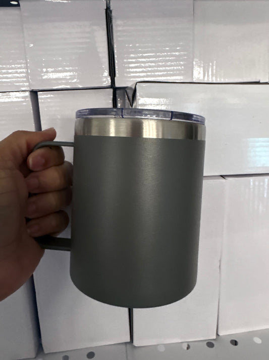 14oz Stainless Steel Grey Matte Mug
