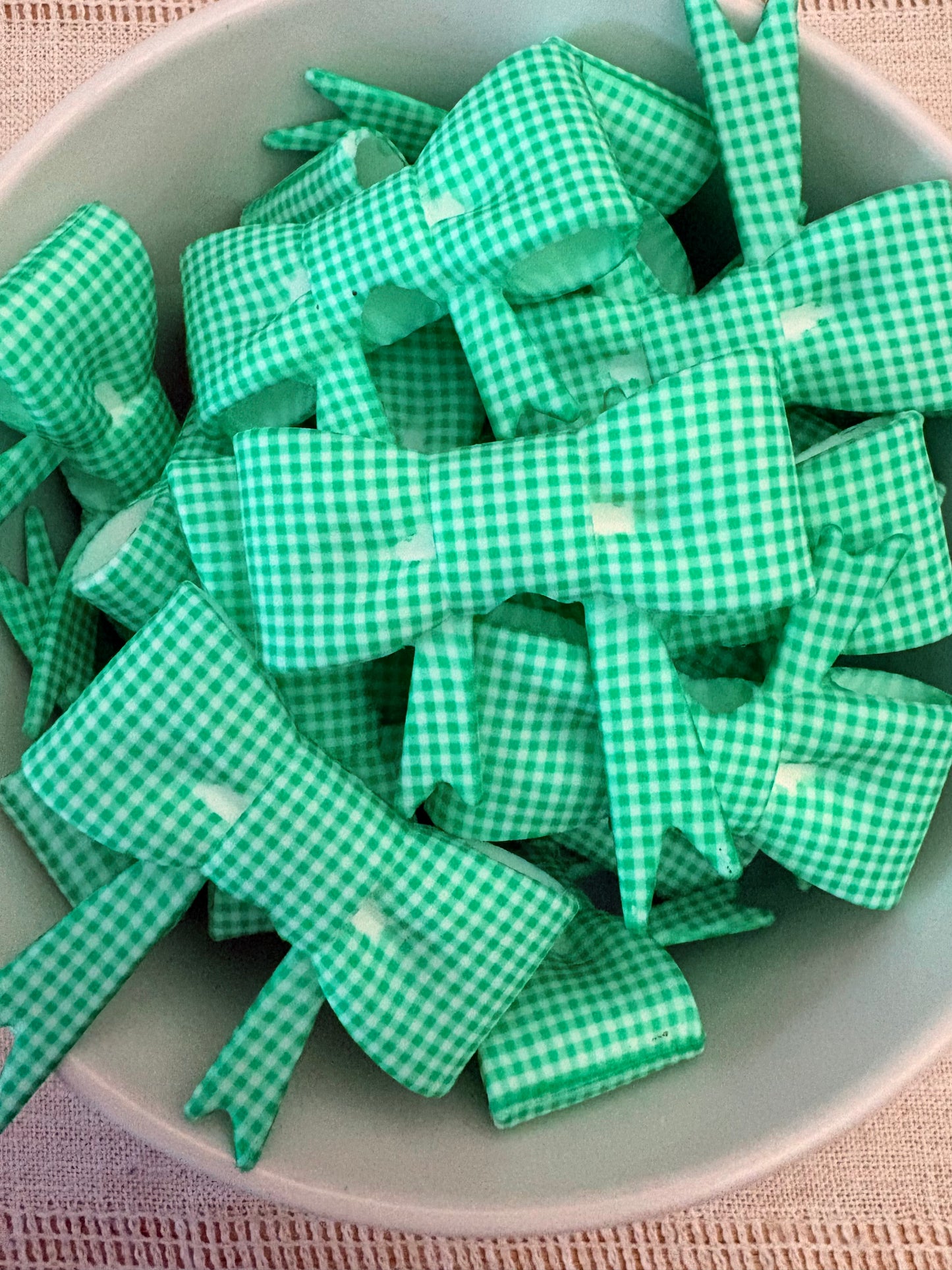 Green Plaid Silicone Straw Topper