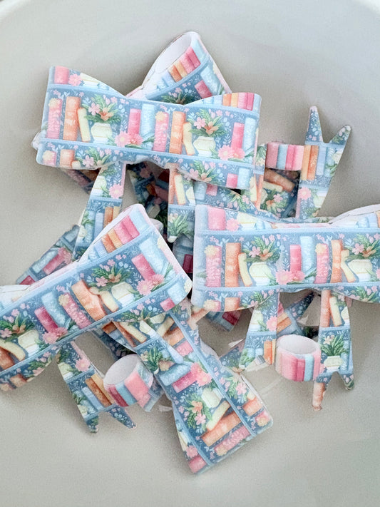 Books Silicone Straw Topper