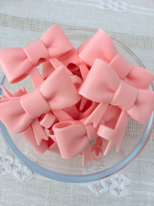 Light Pink Silicone Straw Topper
