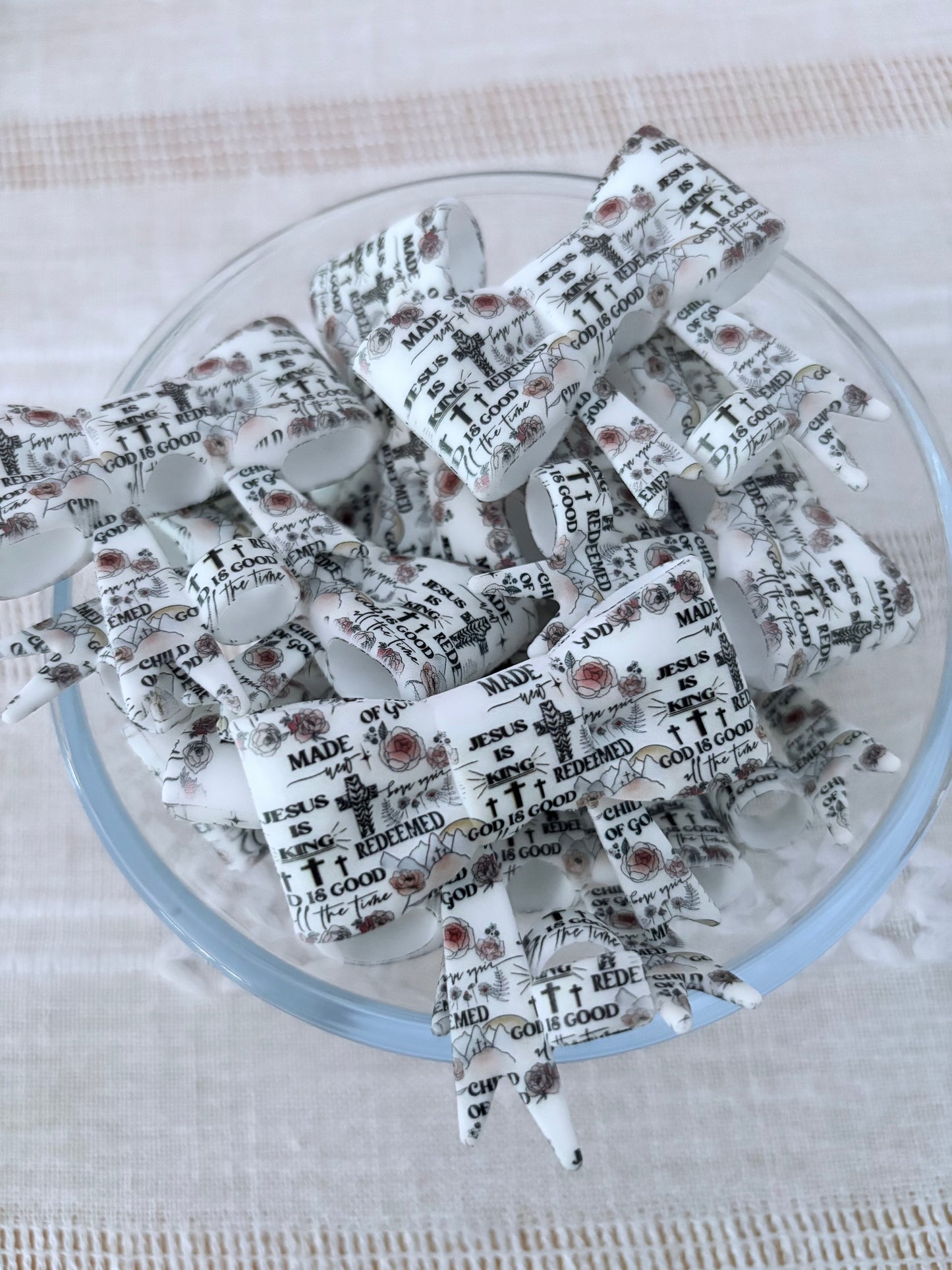 Bible Affirmations Silicone Straw Topper