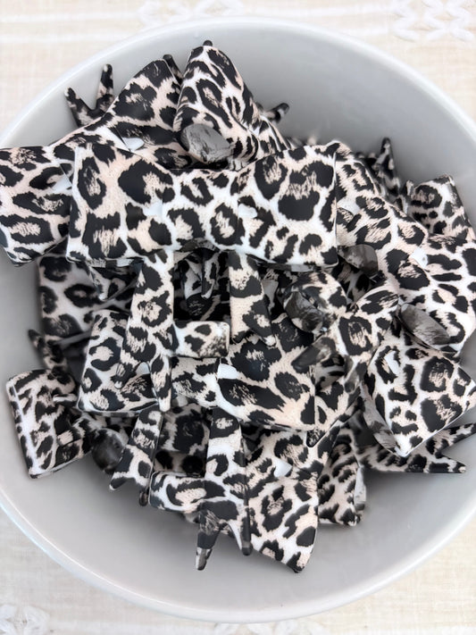 Animal Print Silicone Straw Topper