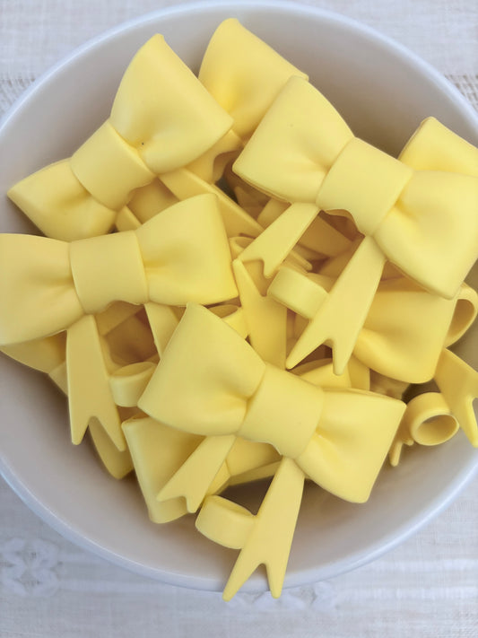 Yellow Silicone Straw Topper