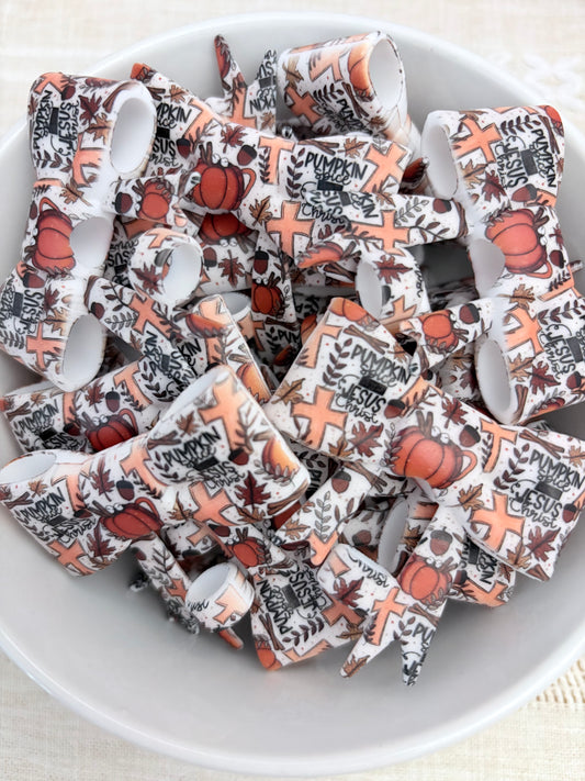 Pumpkin Spice & Jesus Christ Silicone Straw Topper