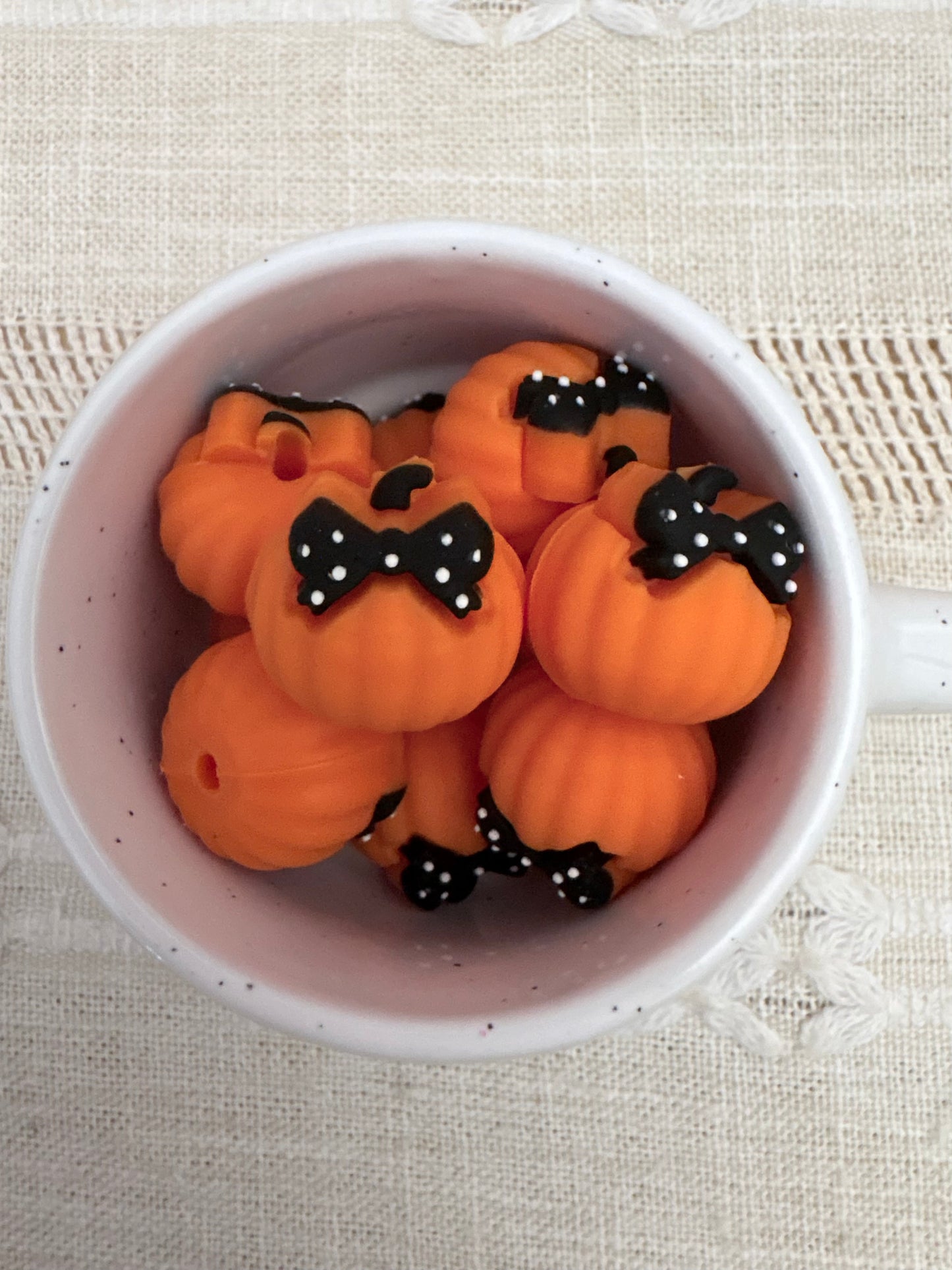 Orange Pumpkin Focal Bead