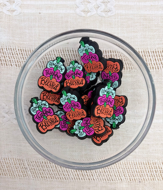 Thankful Pumpkins Focal Bead