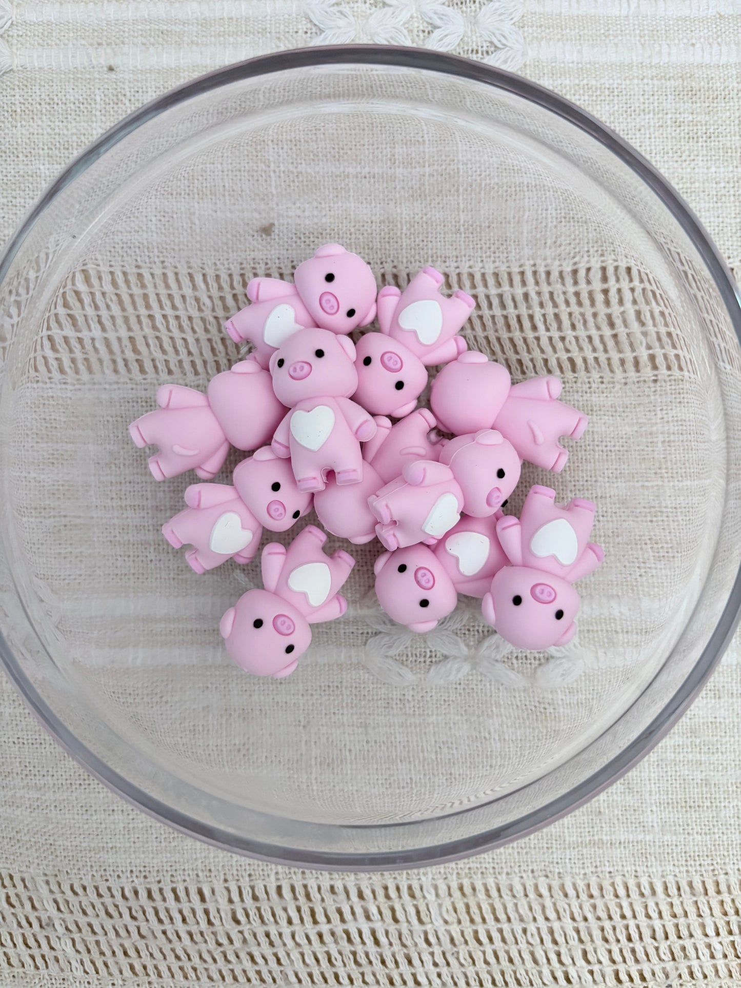 Cute Pig Focal Bead