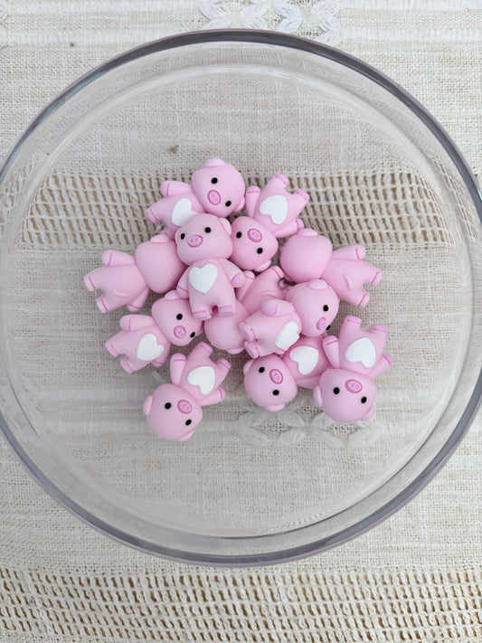 Cute Pig Focal Bead