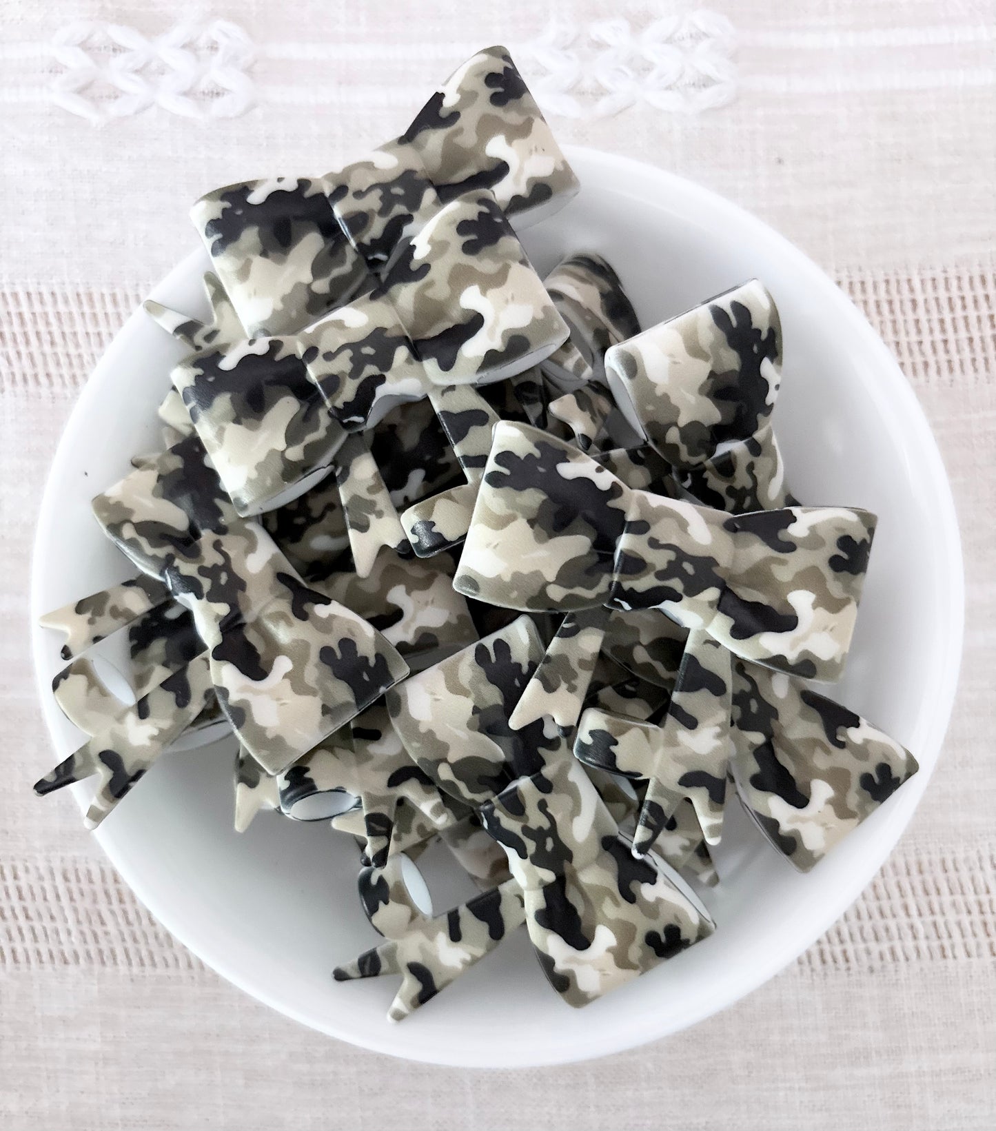 Camo Silicone Straw Topper