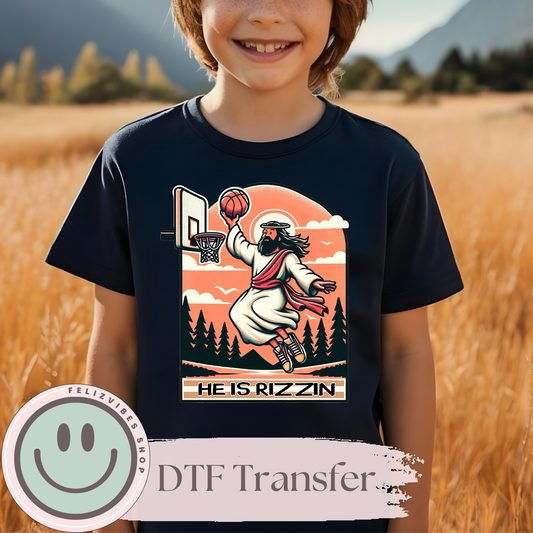 He is Rizzin Kids DTF Print