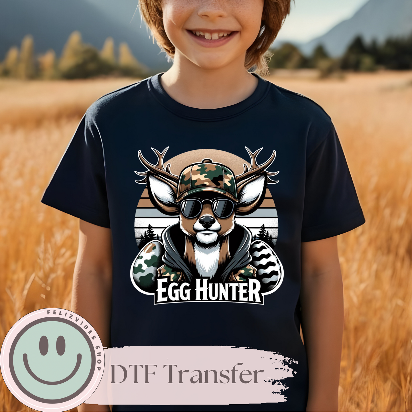 Egg Hunter Kids DTF Print