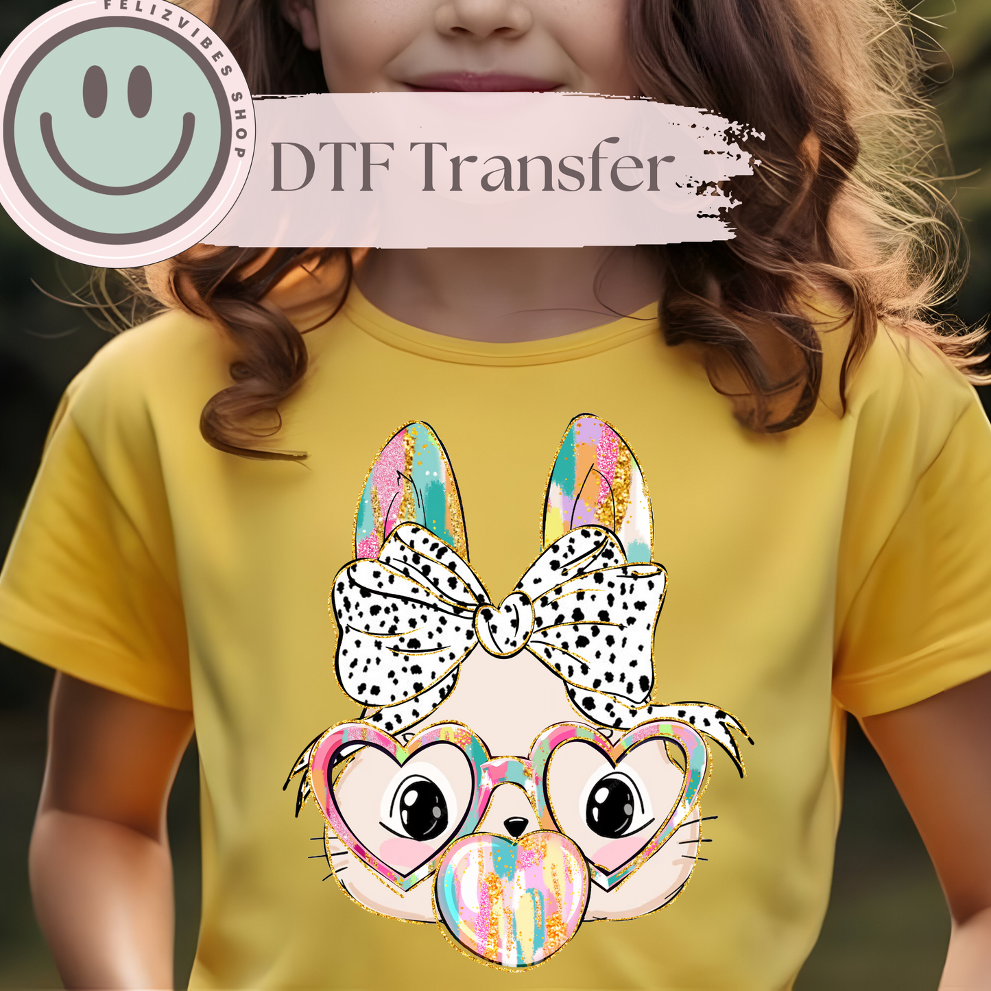 Bunny Kids DTF Print