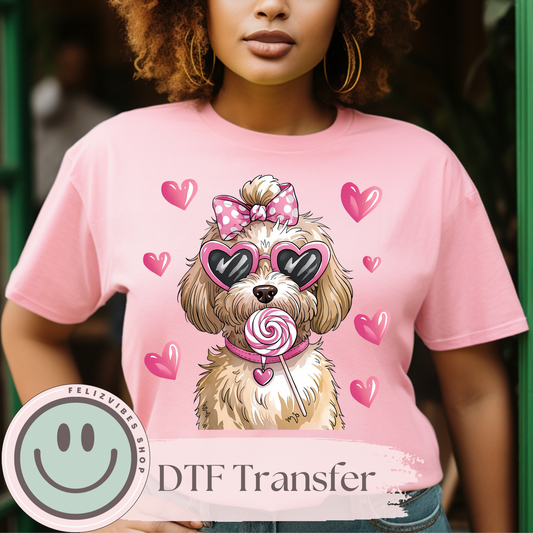 Dog V Day DTF Print