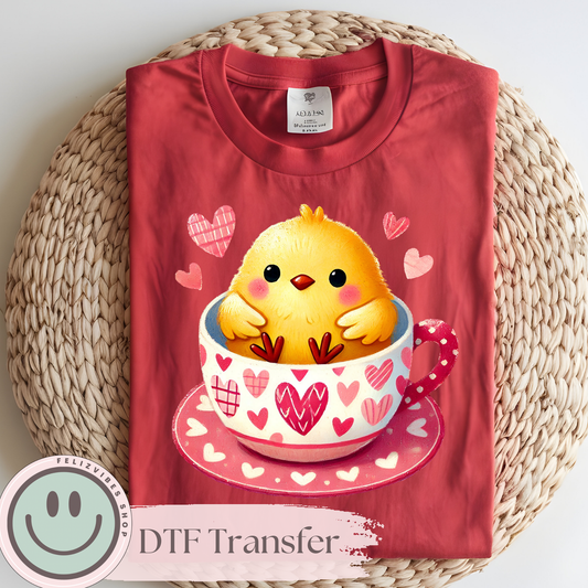 Chick in a Cup V Day DTF Print