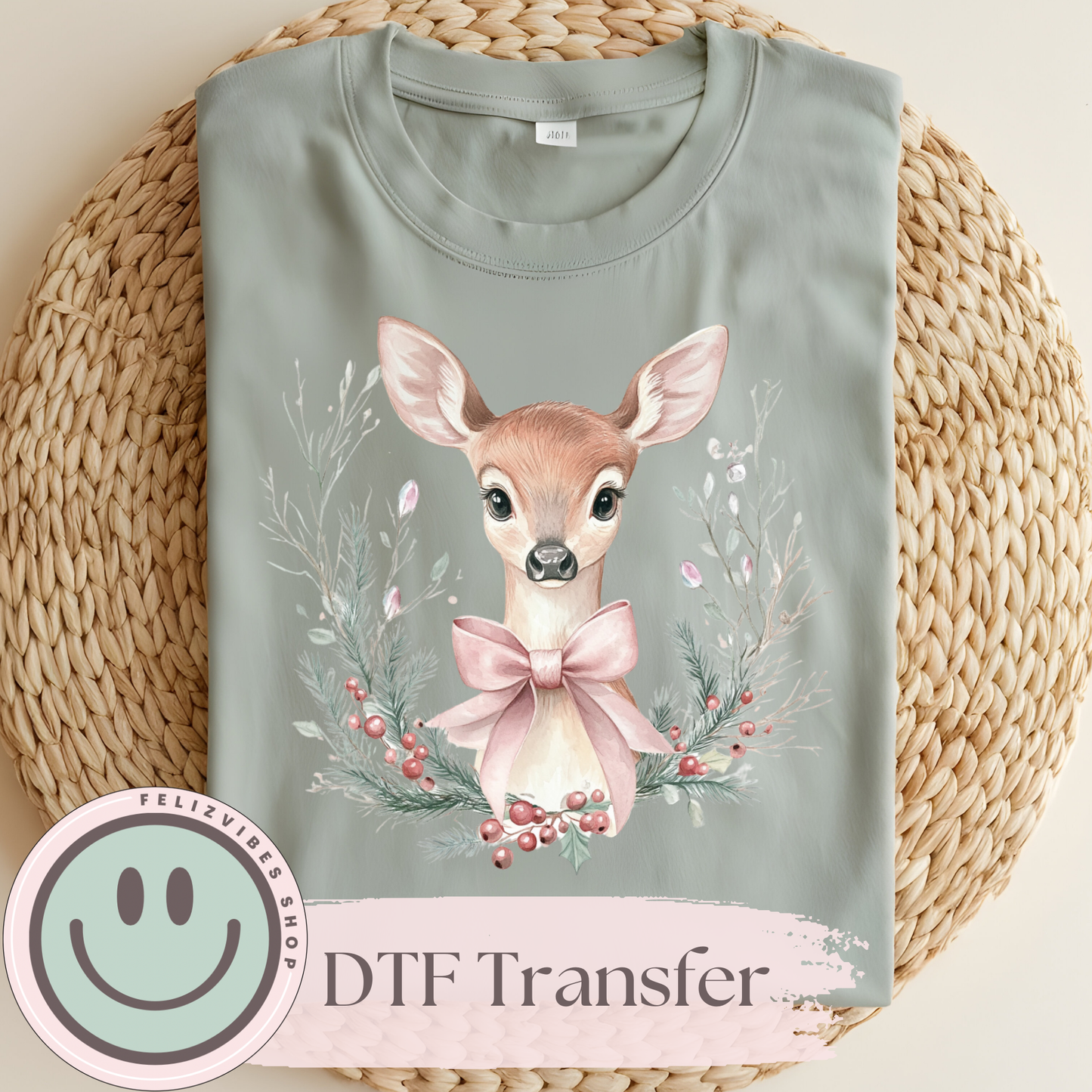 Coquette Deer DTF Print