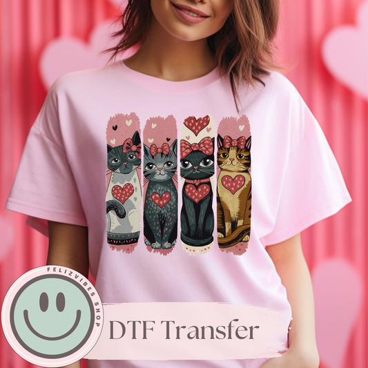 Cat V Day DTF Print