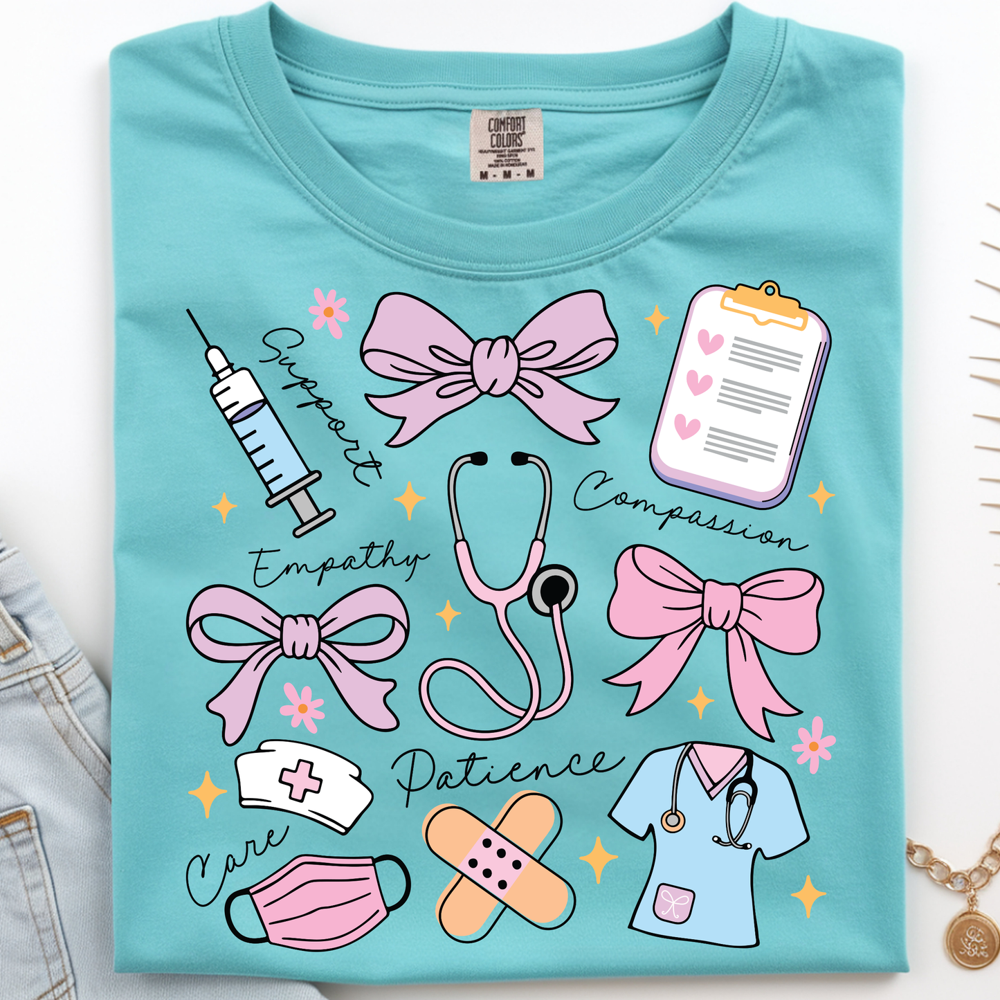 Nurse Affirmations Pastel DTF Print