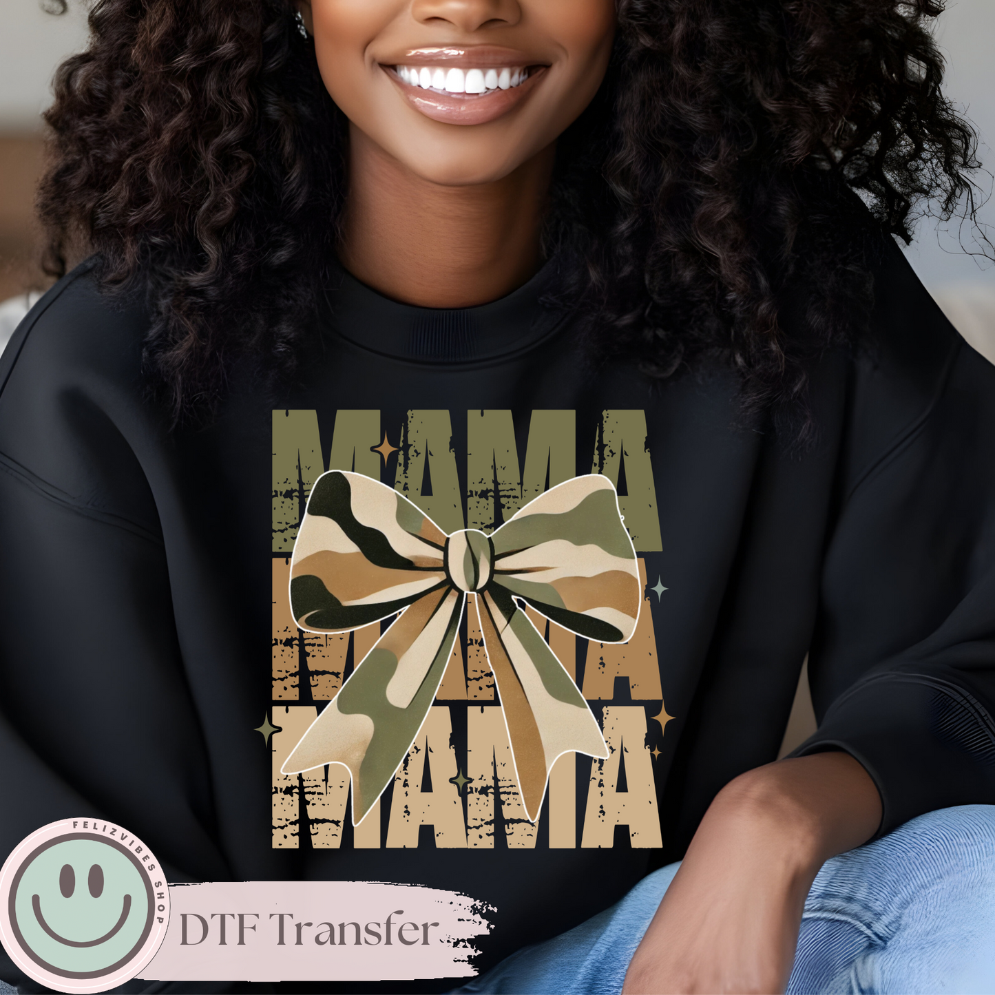 Army Mama Coquette DTF Print (11 inches)