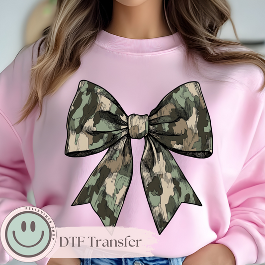 Army Bow DTF Print (11 inches)