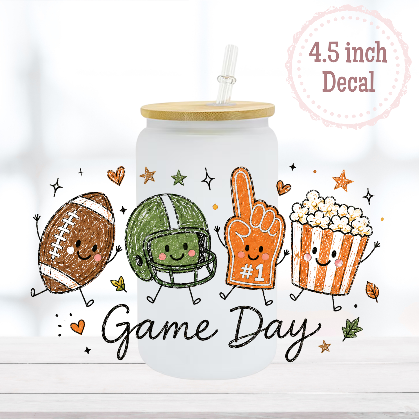 Game Day 16oz UVDTF Cup Wrap